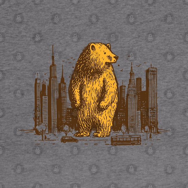 Big city bear. Don't be afraid, be more powerful by skeamworks